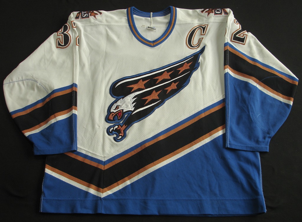 1997 Joe Juneau Washington Capitals Game Issued Jersey